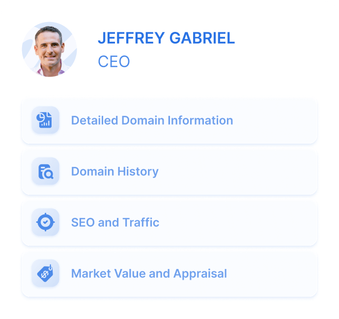 Written domain appraisal report from domain expert Jeffrey Gabriel